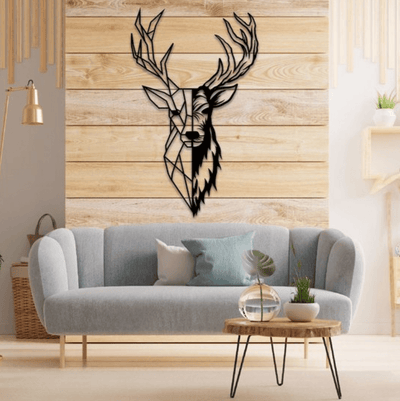 Alpha Stag Metal Wall Art