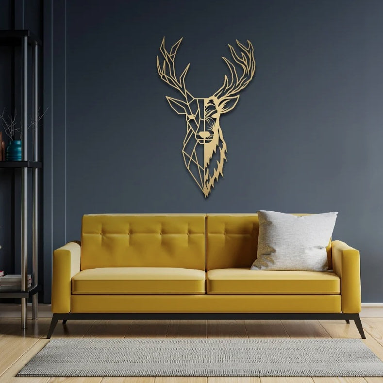 Alpha Stag Metal Wall Art