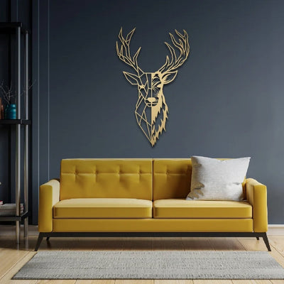 Alpha Stag Metal Wall Art